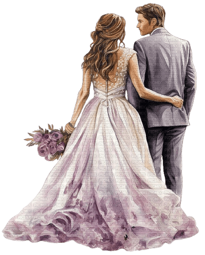 Couple.Wedding.Mariage.Victoriabea - Free PNG