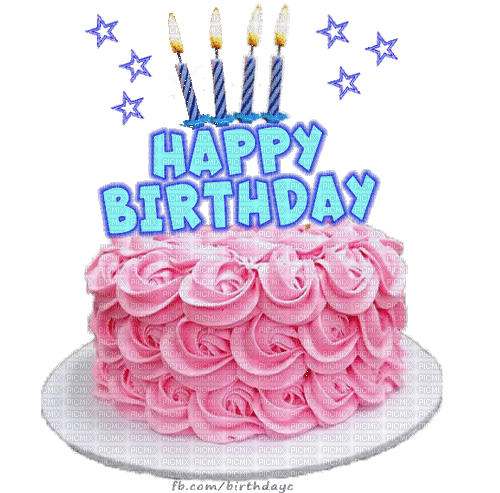 Happy Birthday Cake - Gratis animeret GIF