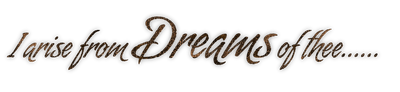 Kaz_Creations Text Dreams Of Thee - PNG gratuit