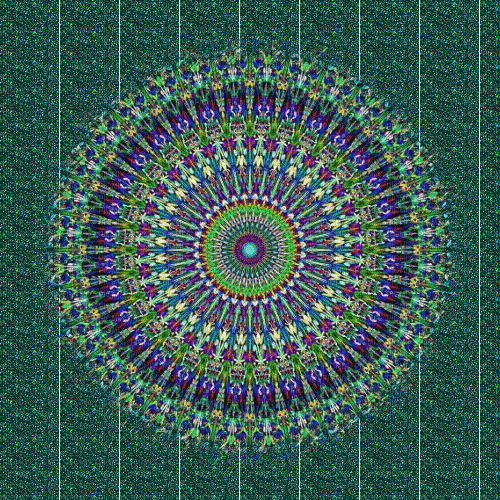 Mandala, green, purple gif - Бесплатный анимированный гифка