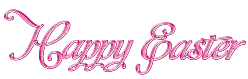 text Happy Easter  rosa dubravka4 - Free PNG