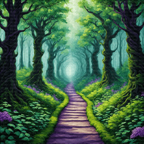 st patrick day background forest fantasy - Free PNG