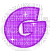 Kaz_Creations Animated Alphabet Purple G - Darmowy animowany GIF
