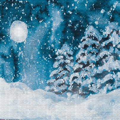 soave background animated winter forest - GIF animé gratuit
