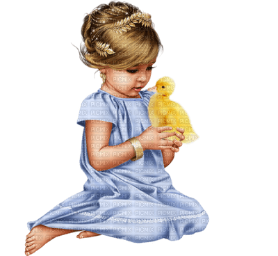 Kaz_Creations Easter Baby Enfant Child Girl Colours Colour-Child - 免费PNG