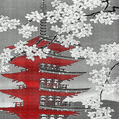 soave background oriental animated black white - 無料のアニメーション GIF