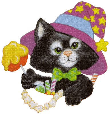 Halloween Black Cat - Free PNG