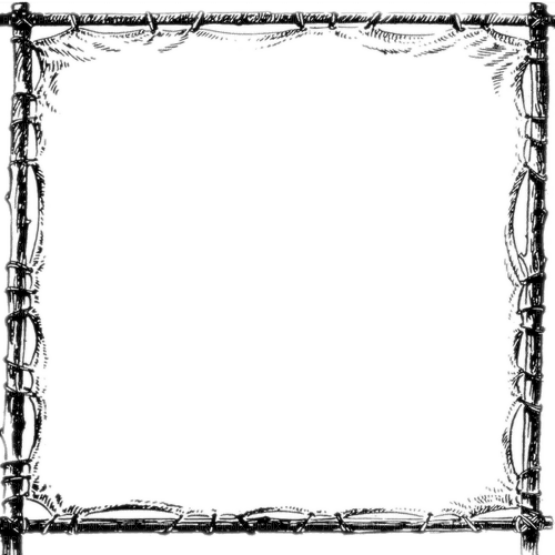 frame goth fantasy black and white - Free PNG