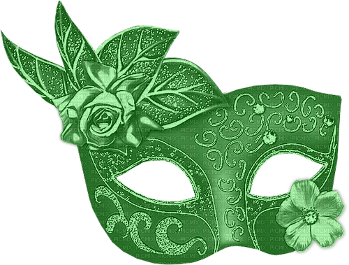 maske grün green - zadarmo png
