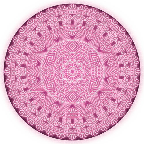 Pink circle mandala - zadarmo png