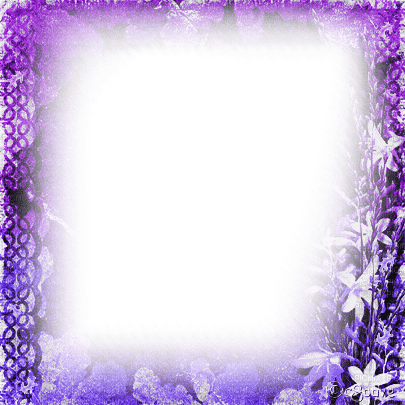 soave frame vintage autumn flowers purple - PNG gratuit