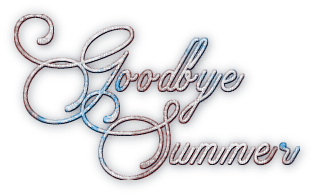 soave text goodbye summer blue brown - δωρεάν png