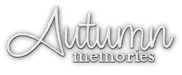 soave text autumn memories white - PNG gratuit
