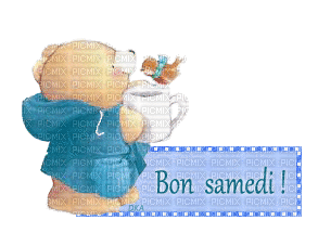 bon samedi café - Δωρεάν κινούμενο GIF