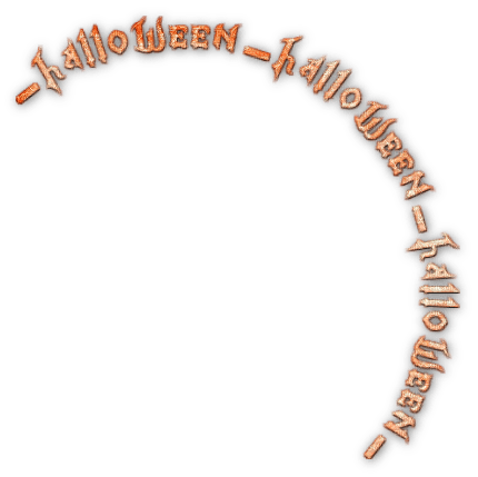 soave text happy halloween orange - PNG gratuit