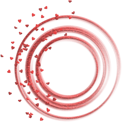 circle hearts - PNG gratuit