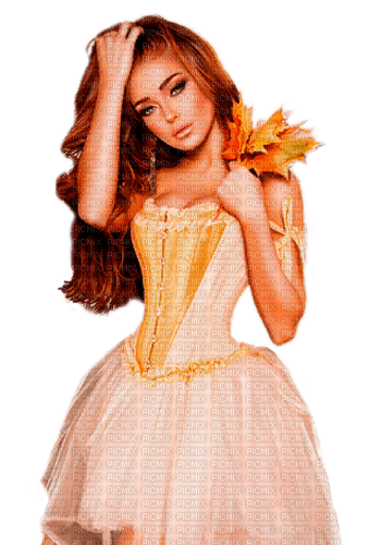 autumn  woman by nataliplus - zdarma png
