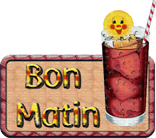 bon matin - Darmowy animowany GIF