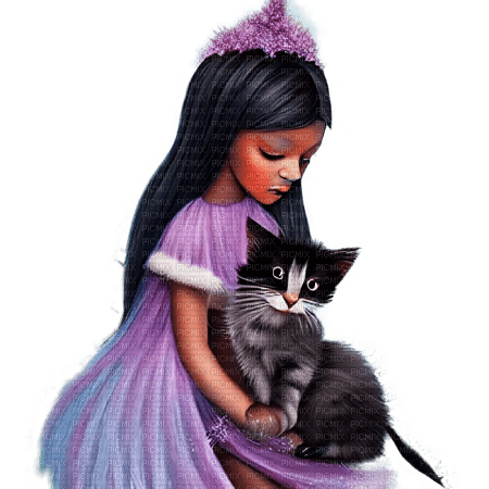 kikkapink winter fantasy girl fairy afro african - PNG gratuit