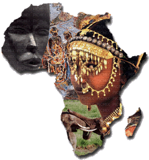 Africa map bp - Zdarma animovaný GIF