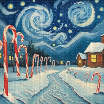 North Pole Van Gogh - png gratis