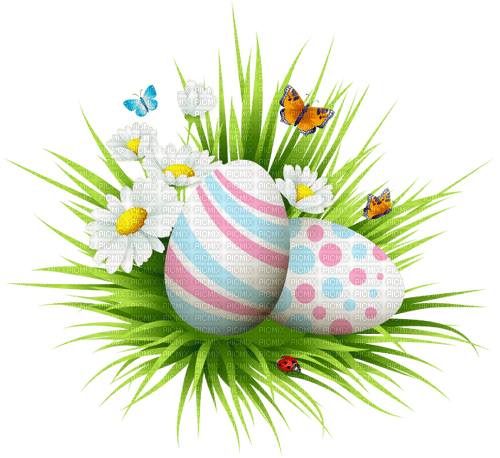 Easter eggs Bb2 - PNG gratuit