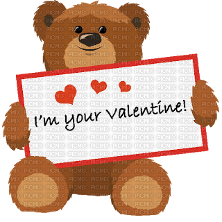 Kaz_Creations Cute Valentines Bear Heart Love - ilmainen png