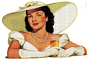 woman in hat bp - Bezmaksas animēts GIF