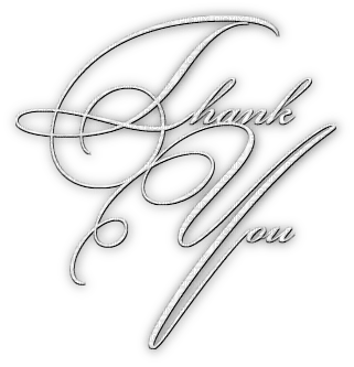 soave text thank you white - 免费PNG