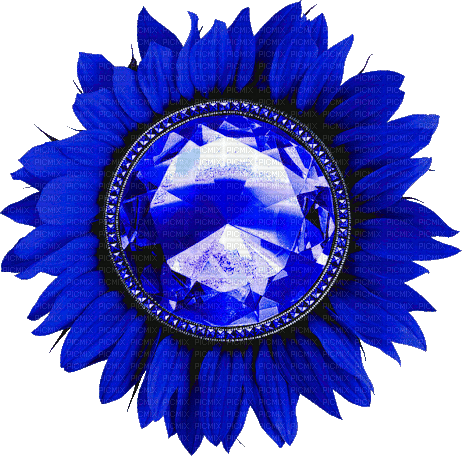 Flower.Blue.Animated - KittyKatLuv65 - Δωρεάν κινούμενο GIF