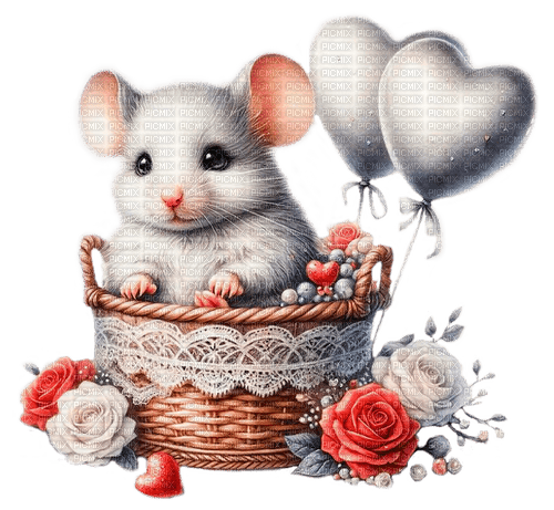 st. Valentine mouse by nataliplus - ücretsiz png