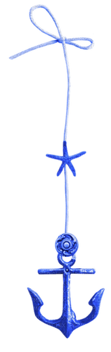 Hanging.Anchor.Blue - By KittyKatLuv65 - PNG gratuit