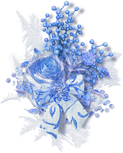 Winter.Cluster.Blue - darmowe png