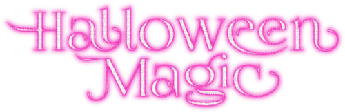 Halloween Magic.Text.Pink - KittyKatLuv65 - Free PNG