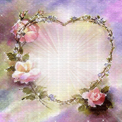 różane serce - Darmowy animowany GIF