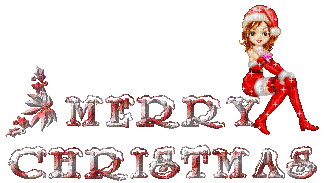 Merry Christmas - petit lutin - Ingyenes animált GIF