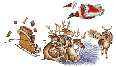 Santa sleigh bp - kostenlos png