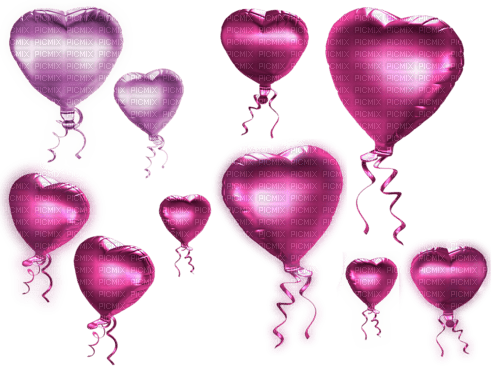 kikkapink deco scrap birthday hearts - ücretsiz png