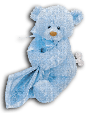 blu boy bear - Free PNG