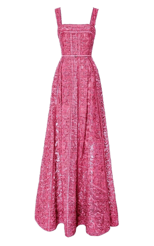 pink preppy pretty fancy dress - zdarma png