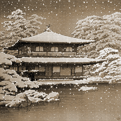 kikkapink oriental background animated winter - Besplatni animirani GIF