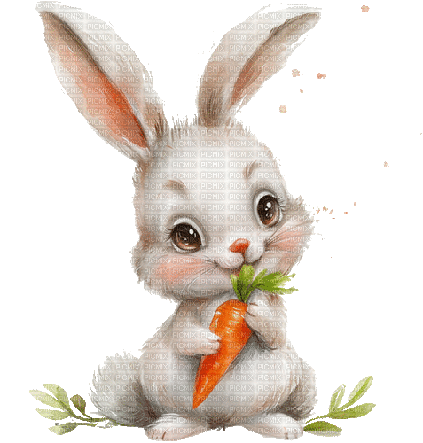 ♡§m3§♡ kawaii bunny easter animated - Animovaný GIF zadarmo