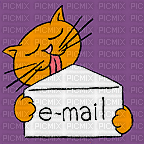 email cat - GIF animasi gratis