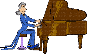 Pianiste - Ilmainen animoitu GIF