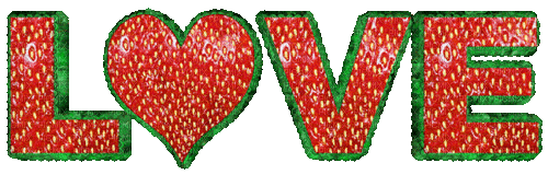 Love.watermelon.Text.gif.Victoriabea - Бесплатный анимированный гифка