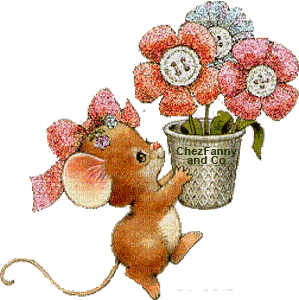 je t'offre des fleurs - Bezmaksas animēts GIF