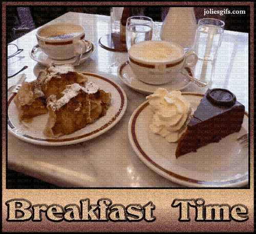 petit déjeuner - Bezmaksas animēts GIF