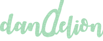 dandelion text - PNG gratuit