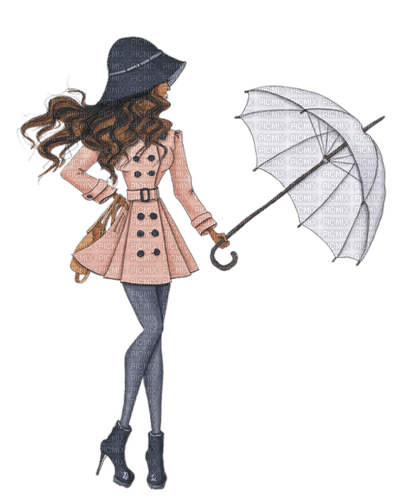 Woman Umbrella - Bogusia - kostenlos png