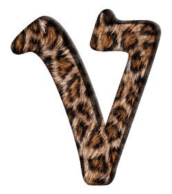 Lettre V. leopard - zdarma png